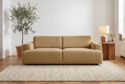 OTTO home 2,5-Sitzer »Linkka, Breite 217 cm« in einem weichen Chenille-Stoff, mit Wellenunterfederung