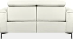 OTTO home 2-Sitzer »LUND Lederoptik, 160 cm, mit Relaxfunktion und Kopfteilverstellung« manuell od. elektrisch (m.USB-A), Federkern und Kopfteilverstellung