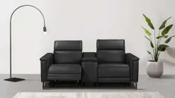 OTTO home 2-Sitzer »LUND, Naturleder, Kinosofa, Relaxfunktion, TV-Sessel, man./elektrisch« elektr. mit USB-A, Kopfteilverstellung, Getränhalter u. Staufach