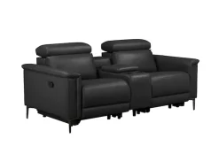 OTTO home 2-Sitzer »LUND, Naturleder, Kinosofa, Relaxfunktion, TV-Sessel, man./elektrisch« elektr. mit USB-A, Kopfteilverstellung, Getränhalter u. Staufach
