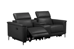 OTTO home 2-Sitzer »LUND, Naturleder, Kinosofa, Relaxfunktion, TV-Sessel, man./elektrisch« elektr. mit USB-A, Kopfteilverstellung, Getränhalter u. Staufach