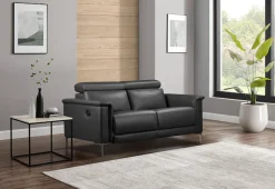 OTTO home 2-Sitzer »LUND,Naturleder, 160 cm, mit Relaxfunktion und Kopfteilverstellung« manuell od. elektrisch (m.USB-A), Federkern und Kopfteilverstellung