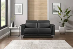 OTTO home 2-Sitzer »LUND,Naturleder, 160 cm, mit Relaxfunktion und Kopfteilverstellung« manuell od. elektrisch (m.USB-A), Federkern und Kopfteilverstellung