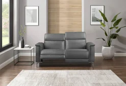 OTTO home 2-Sitzer »LUND,Naturleder, 160 cm, mit Relaxfunktion und Kopfteilverstellung« manuell od. elektrisch (m.USB-A), Federkern und Kopfteilverstellung