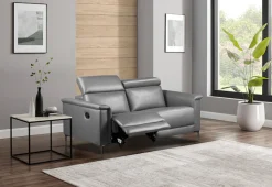 OTTO home 2-Sitzer »LUND,Naturleder, 160 cm, mit Relaxfunktion und Kopfteilverstellung« manuell od. elektrisch (m.USB-A), Federkern und Kopfteilverstellung
