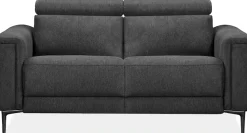 OTTO home 2-Sitzer »LUND,Struktur-Bezug, 160 cm, mit Relaxfunktion und Kopfteilverstellung« manuell od. elektrisch (m.USB-A), Federkern und Kopfteilverstellung