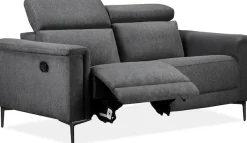 OTTO home 2-Sitzer »LUND,Struktur-Bezug, 160 cm, mit Relaxfunktion und Kopfteilverstellung« manuell od. elektrisch (m.USB-A), Federkern und Kopfteilverstellung