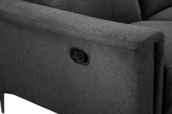 OTTO home 2-Sitzer »LUND,Struktur-Bezug, 160 cm, mit Relaxfunktion und Kopfteilverstellung« manuell od. elektrisch (m.USB-A), Federkern und Kopfteilverstellung