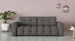 OTTO home 3-Sitzer »Manilla, wahlweise mit Bettfunktion, B/T/H 265/117/91 cm« mit Wellenunterfederung, in verschiedenen Materialien und Farben