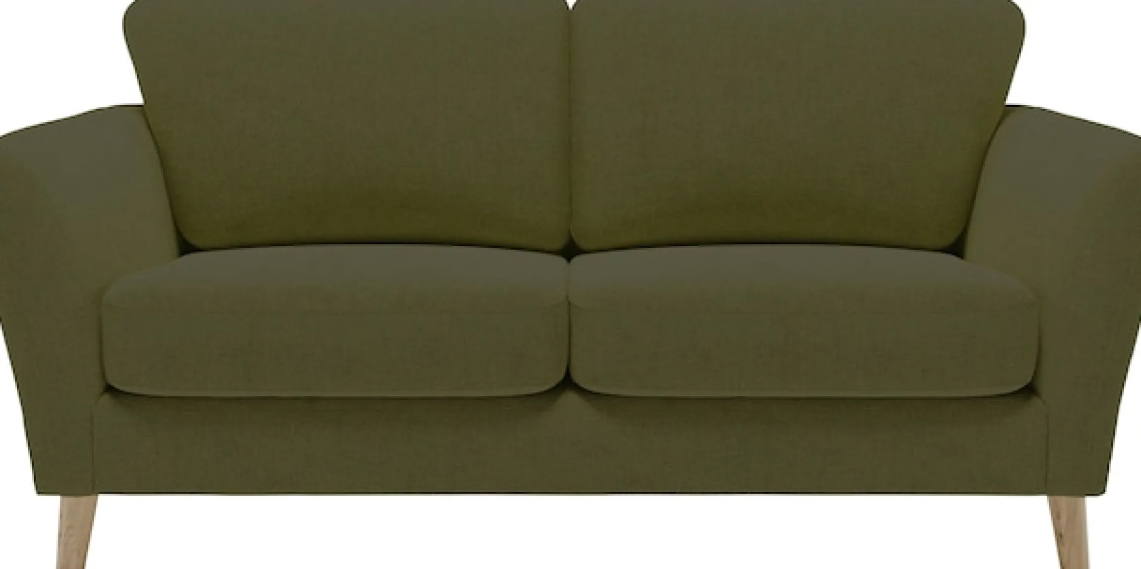 OTTO home 2-Sitzer »MARSEILLE Kompaktsofa 170 cm, Cord, Flachgewebe, Struktur, Webstoff« Massivholzbeine Eiche, Landhausstil, Wellenunterfederung