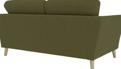 OTTO home 2-Sitzer »MARSEILLE Kompaktsofa 170 cm, Cord, Flachgewebe, Struktur, Webstoff« Massivholzbeine Eiche, Landhausstil, Wellenunterfederung