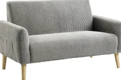 OTTO home 2-Sitzer »Moby« mit Federkern, kleiner Tasche und in modernem Cordbezug