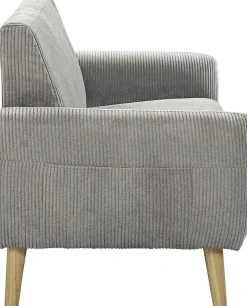 OTTO home 2-Sitzer »Moby« mit Federkern, kleiner Tasche und in modernem Cordbezug