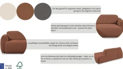 OTTO home 3-Sitzer »Myrland« Breite 230 cm, Chenille, Easy Clean Stoff, mit Kaltschaum
