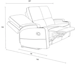 OTTO home 3-Sitzer »NAPORI Microfaser, Multimediasofa, Kinosessel XXL« Kinosofa mit 2 x Relaxfunktion und Getränkehalter