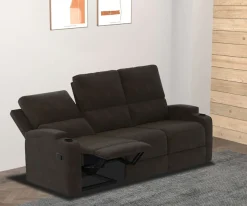 OTTO home 3-Sitzer »NAPORI Microfaser, Multimediasofa, Kinosessel XXL« Kinosofa mit 2 x Relaxfunktion und Getränkehalter