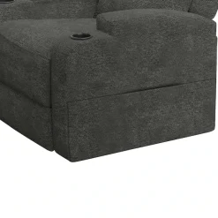 OTTO home 3-Sitzer »NAPORI Struktur, Multimediasofa, Kinosessel XXL« Kinosofa mit 2 x Relaxfunktion und Getränkehalter