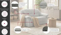 OTTO home 2-Sitzer »Nyborrg 146 cm breit, pflegeleicht, formschön, stabil« aus pflegeleichtem, weichem Luxus-Microfaser