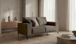 OTTO home 2-Sitzer »OLAND Bouclé, Sofa, B: 164 cm, Skandi-Design« 164 cm, Wellenunterfederung, Skandi-Design, Metallfüße
