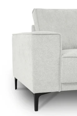 OTTO home 3-Sitzer »OLAND Bouclé, Sofa, B: 224 cm, Skandi-Design« 164 cm, Wellenunterfederung, Skandi-Design, Metallfüße