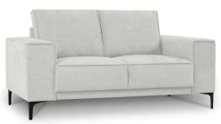 OTTO home 3-Sitzer »OLAND Bouclé, Sofa, B: 224 cm, Skandi-Design« 164 cm, Wellenunterfederung, Skandi-Design, Metallfüße