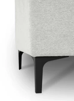 OTTO home 3-Sitzer »OLAND Bouclé, Sofa, B: 224 cm, Skandi-Design« 164 cm, Wellenunterfederung, Skandi-Design, Metallfüße