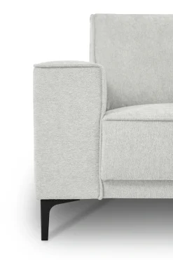 OTTO home 3-Sitzer »OLAND Bouclé, Sofa, B: 224 cm, Skandi-Design« 164 cm, Wellenunterfederung, Skandi-Design, Metallfüße