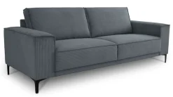 OTTO home 3-Sitzer »OLAND Cord, Sofa, B: 224 cm, Skandi-Design« Struktur, Flachgewebe, Luxus-Microfaser, Boucle
