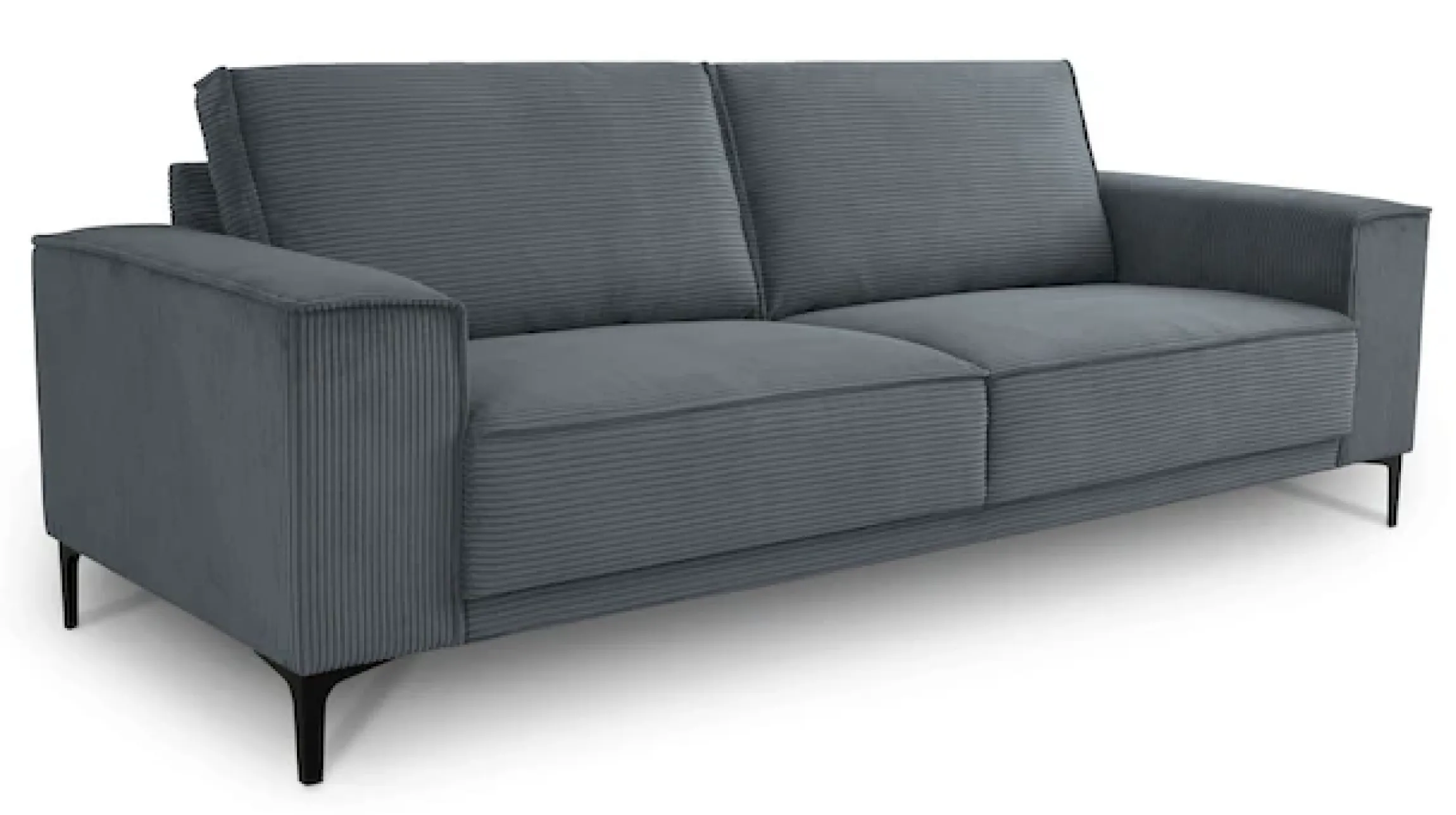 OTTO home 3-Sitzer »OLAND Cord, Sofa, B: 224 cm, Skandi-Design« Struktur, Flachgewebe, Luxus-Microfaser, Boucle