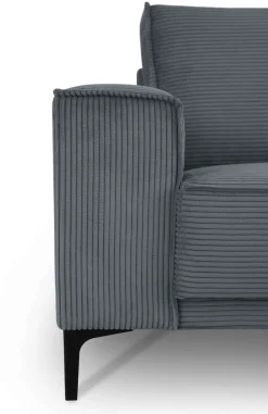 OTTO home 3-Sitzer »OLAND Cord, Sofa, B: 224 cm, Skandi-Design« Struktur, Flachgewebe, Luxus-Microfaser, Boucle