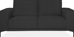 OTTO home 2-Sitzer »OLAND Flachgewebe, Sofa, B: 164 cm, Skandi-Design« 164 cm, Wellenunterfederung, Skandi-Design, Metallfüße