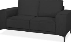 OTTO home 2-Sitzer »OLAND Flachgewebe, Sofa, B: 164 cm, Skandi-Design« 164 cm, Wellenunterfederung, Skandi-Design, Metallfüße