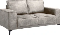 OTTO home 2-Sitzer »OLAND Luxus-Microfaser, Sofa, B: 164 cm, Skandi-Design« 164 cm, Wellenunterfederung, Skandi-Design, Metallfüße