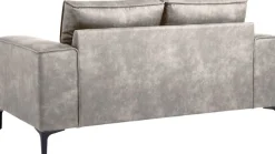 OTTO home 2-Sitzer »OLAND Luxus-Microfaser, Sofa, B: 164 cm, Skandi-Design« 164 cm, Wellenunterfederung, Skandi-Design, Metallfüße