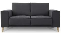 OTTO home 2-Sitzer »Oland Skandi, weicher Chenille-Stoff« 164 cm, Wellenunterfederung, Skandi-Design, Massivholzfüße