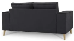 OTTO home 2-Sitzer »Oland Skandi, weicher Chenille-Stoff« 164 cm, Wellenunterfederung, Skandi-Design, Massivholzfüße