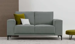 OTTO home 2-Sitzer »OLAND Struktur fein, Sofa, B: 164 cm, Skandi-Design« 164 cm, Wellenunterfederung, Skandi-Design, Metallfüße