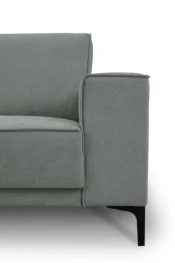 OTTO home 2-Sitzer »OLAND Struktur fein, Sofa, B: 164 cm, Skandi-Design« 164 cm, Wellenunterfederung, Skandi-Design, Metallfüße