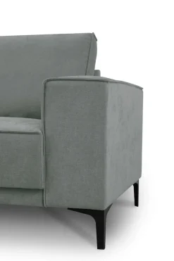 OTTO home 2-Sitzer »OLAND Struktur fein, Sofa, B: 164 cm, Skandi-Design« 164 cm, Wellenunterfederung, Skandi-Design, Metallfüße