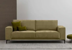 OTTO home 3-Sitzer »OLAND Struktur fein, Sofa, B: 224 cm, Skandi-Design« Struktur, Flachgewebe, Luxus-Microfaser, Boucle