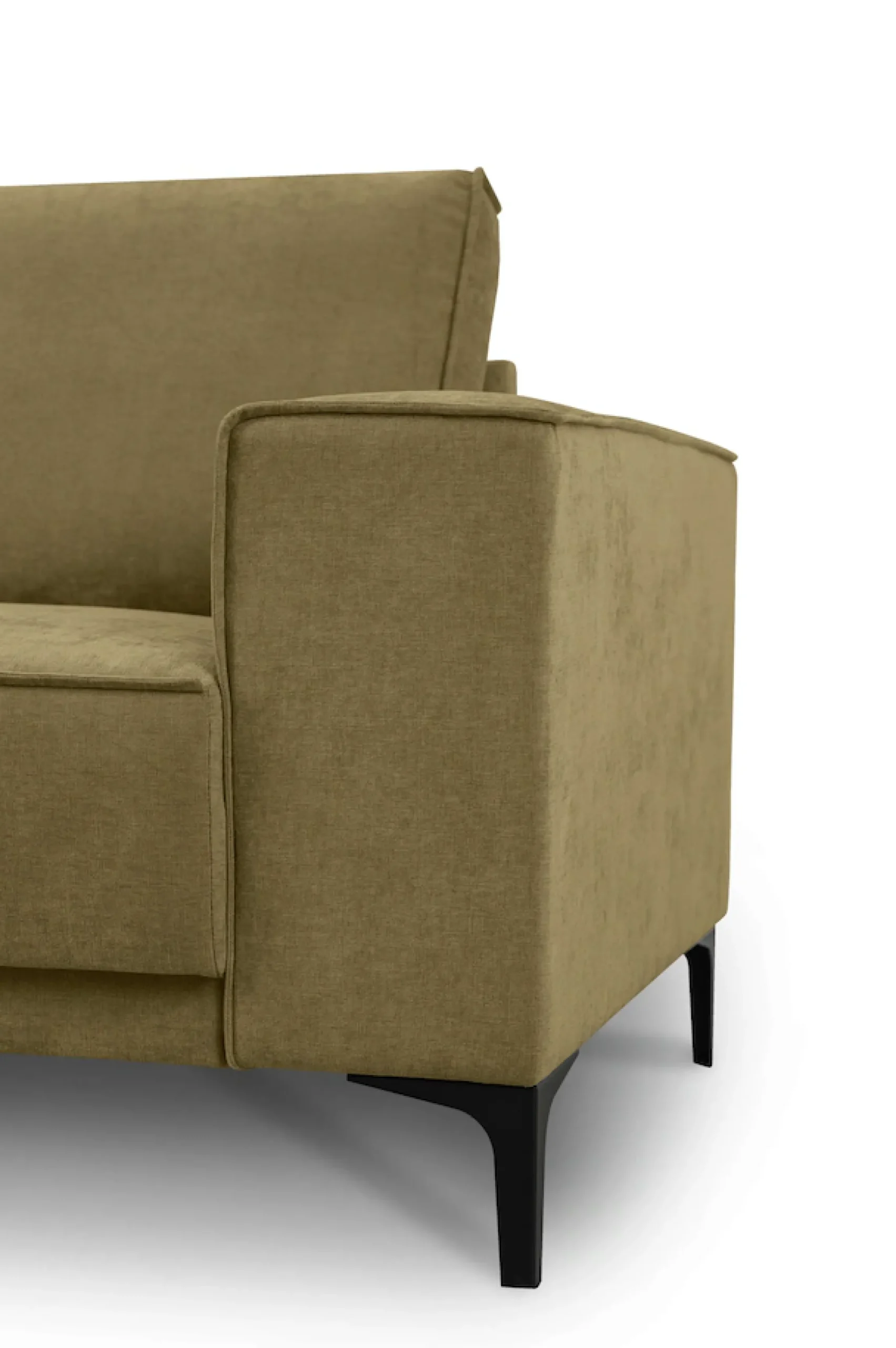 OTTO home 3-Sitzer »OLAND Struktur fein, Sofa, B: 224 cm, Skandi-Design« Struktur, Flachgewebe, Luxus-Microfaser, Boucle