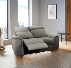 OTTO home 2-Sitzer »Pareli 172cm, manuelle u. elektr. Relaxfunktion« USB, Kopfteil-Verstellung, LED, in Echtleder, Kunstleder, Web