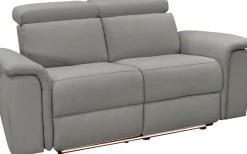 OTTO home 2-Sitzer »Pareli 172cm, manuelle u. elektr. Relaxfunktion« USB, Kopfteil-Verstellung, LED, in Echtleder, Kunstleder, Web