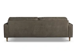 OTTO home 3-Sitzer »Pinto Skandi,Maxi-Ausführung, 236 cm, Chenille, Struktur« mit Keder, Massivholzfüße Eiche geräuchert, Wellenunterfederung