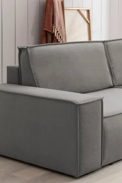 OTTO home 3-Sitzer »SHERWOOD Samtvelours Schlafsofa (257cm)« Schlaffunktion mit Bettkasten (ca. 136/200cm)