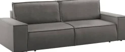 OTTO home 3-Sitzer »SHERWOOD Samtvelours Schlafsofa (257cm)« Schlaffunktion mit Bettkasten (ca. 136/200cm)