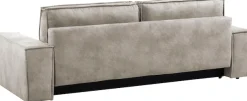 OTTO home 3-Sitzer »SHERWOOD Vintage Lederoptik Schlafsofa (257cm)« Schlaffunktion mit Bettkasten (ca. 136/200cm)