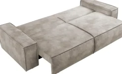 OTTO home 3-Sitzer »SHERWOOD Vintage Lederoptik Schlafsofa (257cm)« Schlaffunktion mit Bettkasten (ca. 136/200cm)