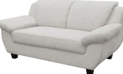 OTTO home 2-Sitzer »Sillkeborg 161 cm, formschönes Sofa mit dunklen Füßen« aus pflegeleichtem, weichem Luxus-Microfaser