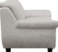 OTTO home 2-Sitzer »Sillkeborg 161 cm, formschönes Sofa mit dunklen Füßen« aus pflegeleichtem, weichem Luxus-Microfaser